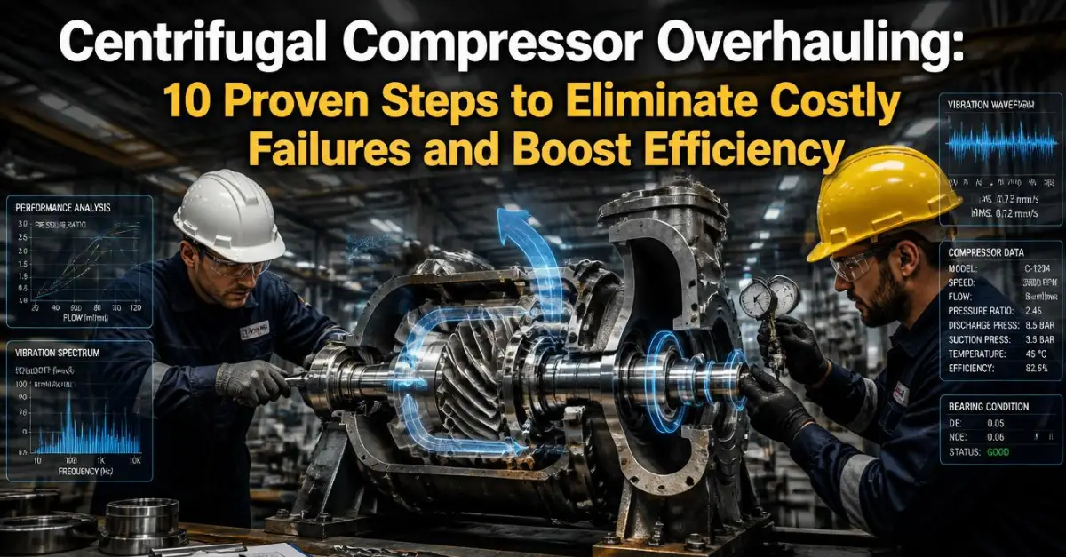 overhauling of a compressor